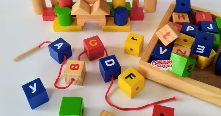 Balok Alfabet Mainan  Anak  TK SEBUTIK EDUTOYS