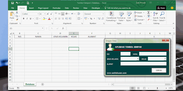 Cara Membuat Tombol Simpan Di UserForm Vba Excel