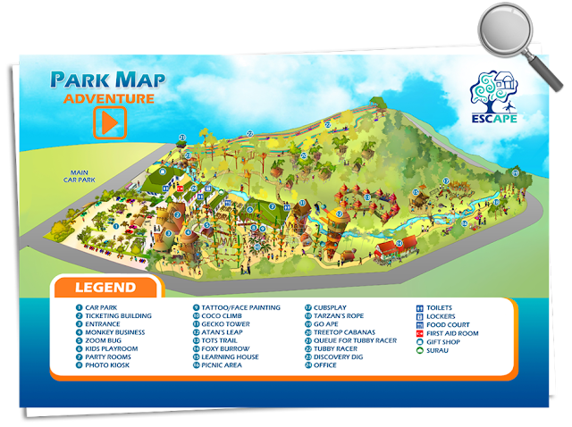Escape Theme Park Map