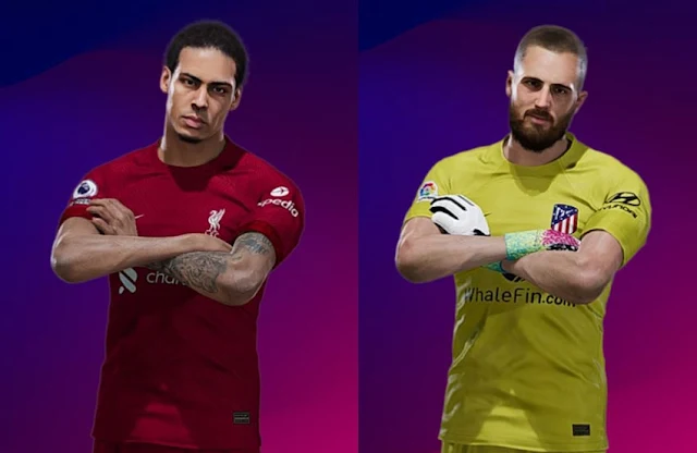 Virgil van Dijk & Jan Oblak Face For eFootball PES 2021