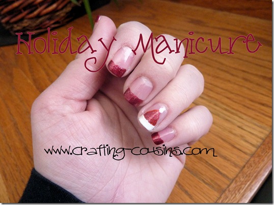Christmas Manicure by The Crafty Cousins