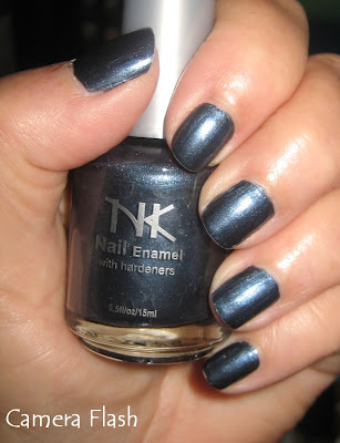 Guest NOTD NK Charcoal Navy China Glaze Platinum Pieces