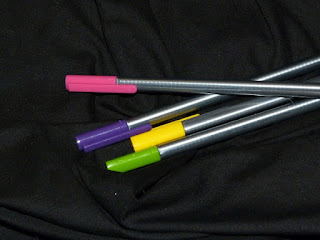 Linzé Brandon, coloured pens