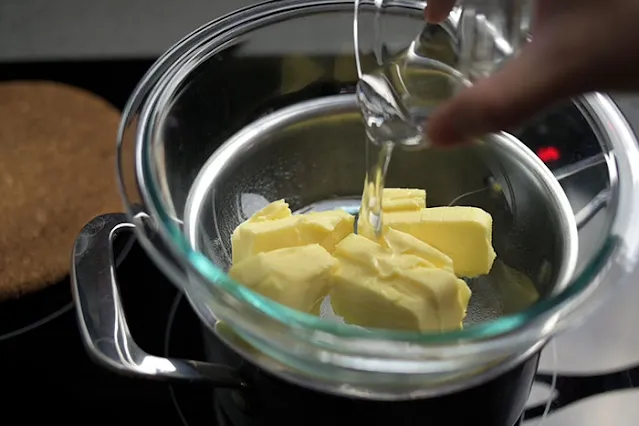 To bake oatmeal cookies - melt butter and corn syrup