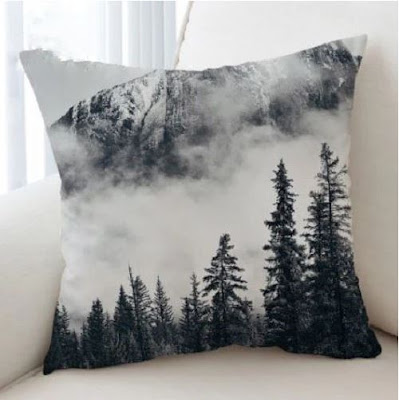 Foggy Mountain Cushion Cover