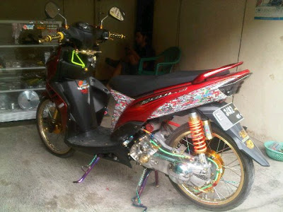  Modifikasi  Mio  Soul  Gt Warna Ungu 