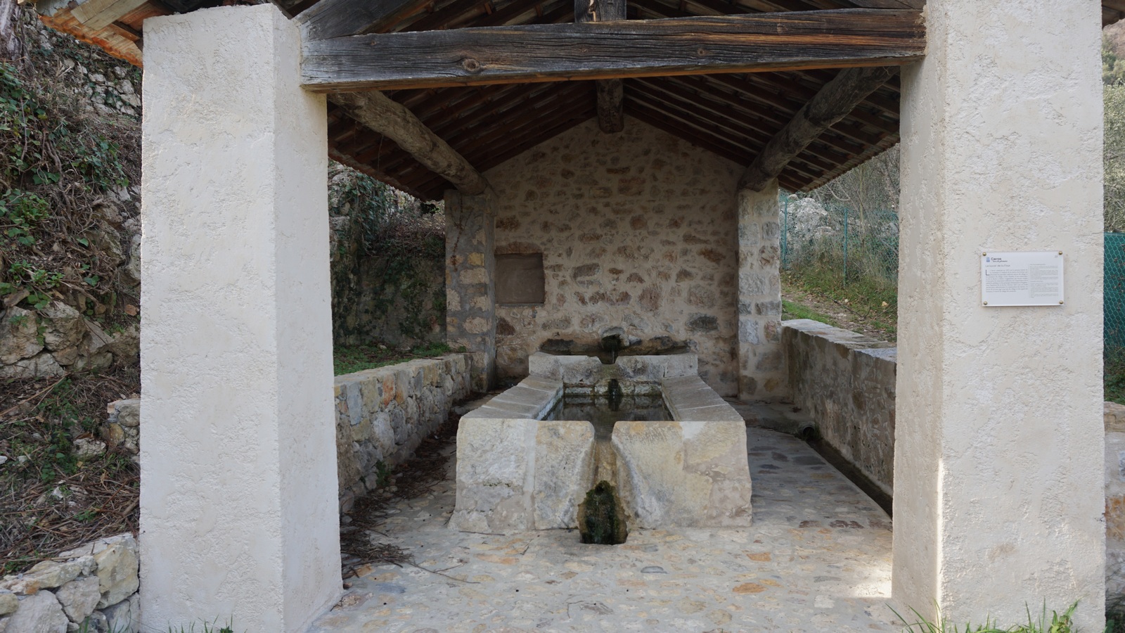 The Carros Village lavoir