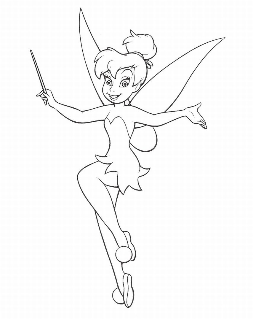 HERE IS ANOTHER FAIRY COLORING PAGE THIS TIME IT SHOWS TINKERBELL FROM PETER PAN THE DISNEY MOVIE HOPE YOU LL ENJOY PRINTING AND COLORING IN THIS