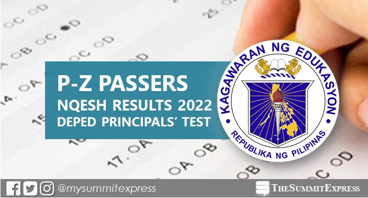 P-Z Passers: July 2022 Principals' Test NQESH Results