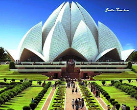 Bahai Lotus Temple, a Tourist Place in India