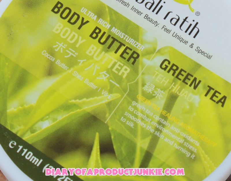 Review Bali Ratih Green Tea Body Butter