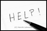 HELP written on paper