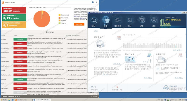 GridinSoft Anti-Malware는 Ransim 테스트를 통과하지 못했다