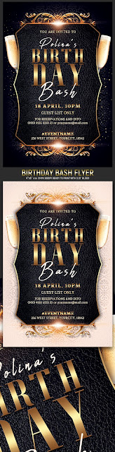  Birthday Bash Party Flyer Template