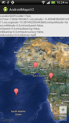 Convert between LatLng and Location