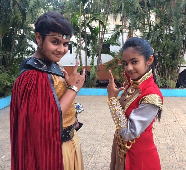 Anushka Sen dan Dev Joshi di Serial Baal Veer