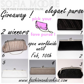 Sofia Moore elegant purse giveaway on Fashion and Cookies