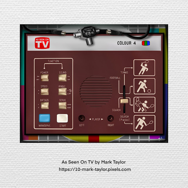 TV game art print by Mark Taylor
