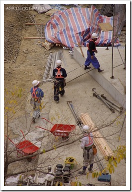 April 14, 2011 @Asia-U workers4