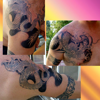 Asian Dragon Tattoos Design