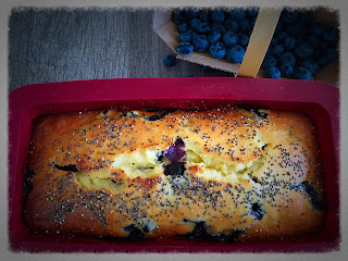 Pain aux bleuets et citron avec graines de chia