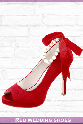 red wedding shoes