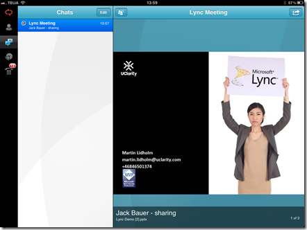 Lync ipad