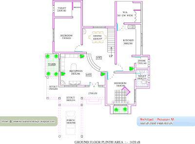 2734 Sq Ft Home plan and elevation