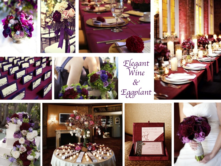 The Bridal Boutique Purple Eggplant Plum and Aubergine