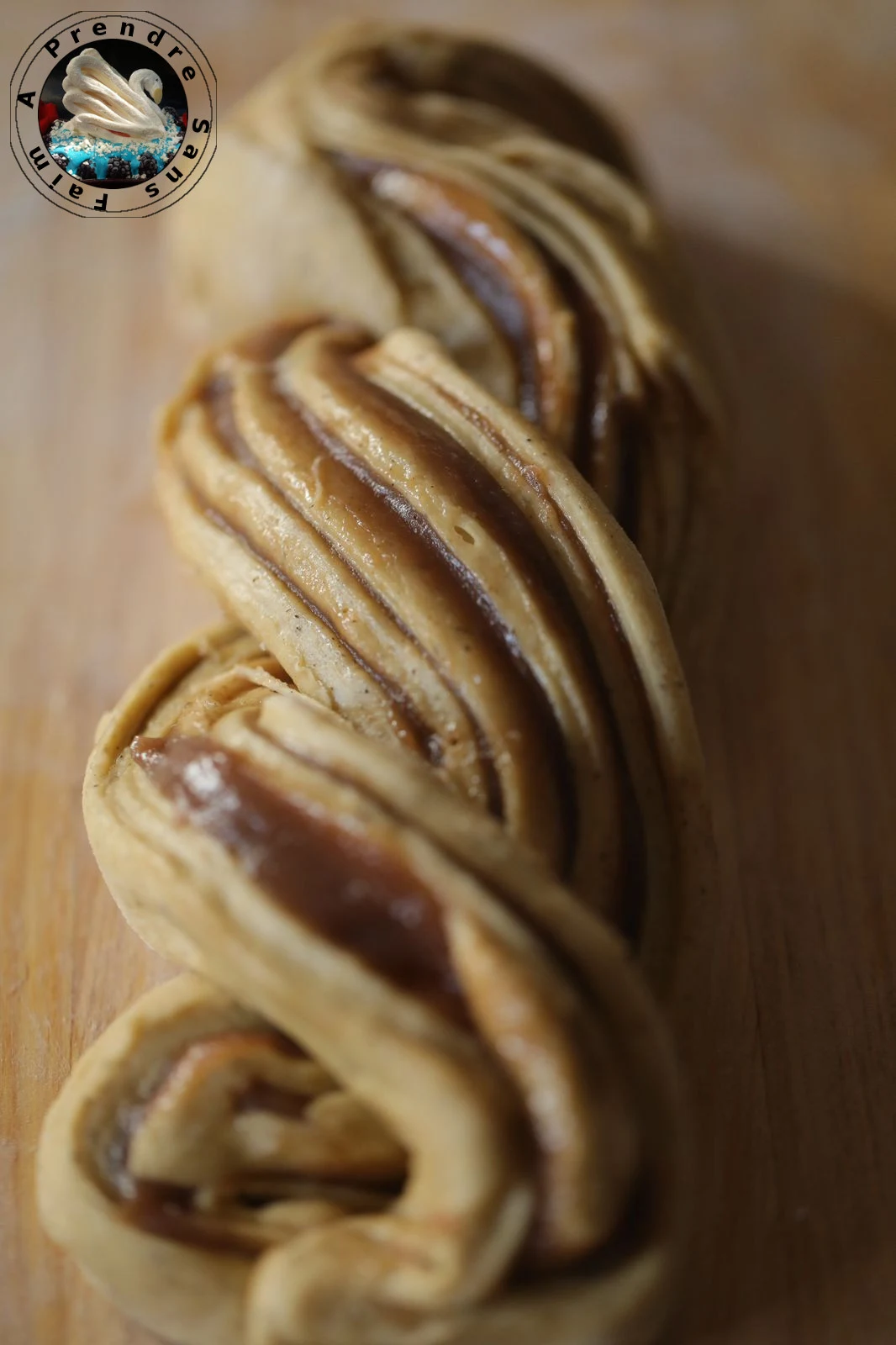 Brioche tressée marbrée en cake (pas à pas en photos)