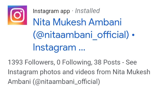 Nita Ambani Instagram official id nita ambani instagram account, nita ambani instagram id, nita ambani instagram reels, nita ambani instagram id real, nita ambani instagram followers, nita ambani instagram photos, nita ambani instagram account name, nita ambani instagram handle, nita ambani instagram id name, nita ambani ki instagram id, nita ambani instagram official account, nita ambani instagram profile, nita ambani instagram real id