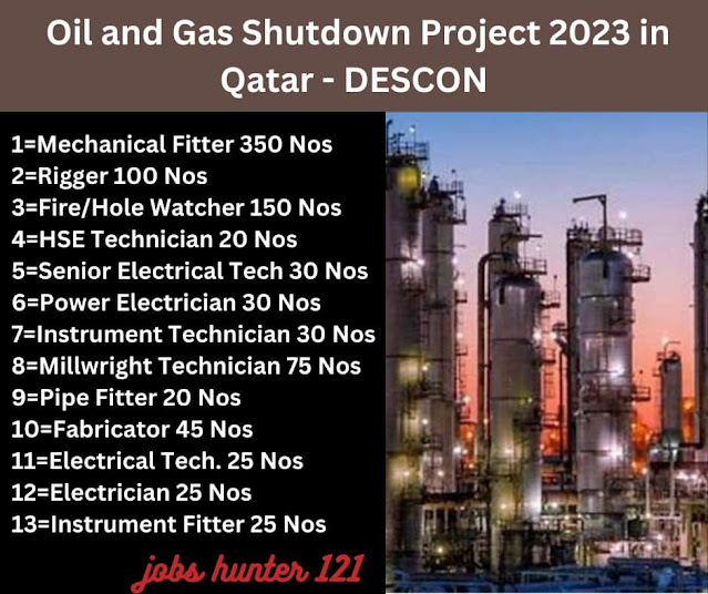 Oil and Gas Shutdown Project 2023 in Qatar - DESCON