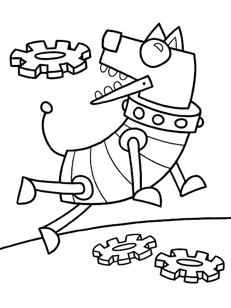 Robot Dog Printable Coloring Sheet For Kids Inside Coloring Pages Draw  Robots