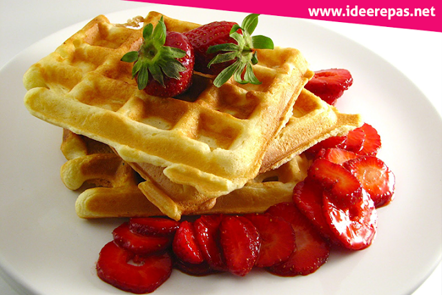 Gaufre au Fraise