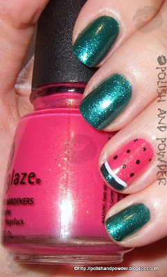  Powder: Watermelon Nail Art - ChG Watermelon Rind/Strawberry Fields