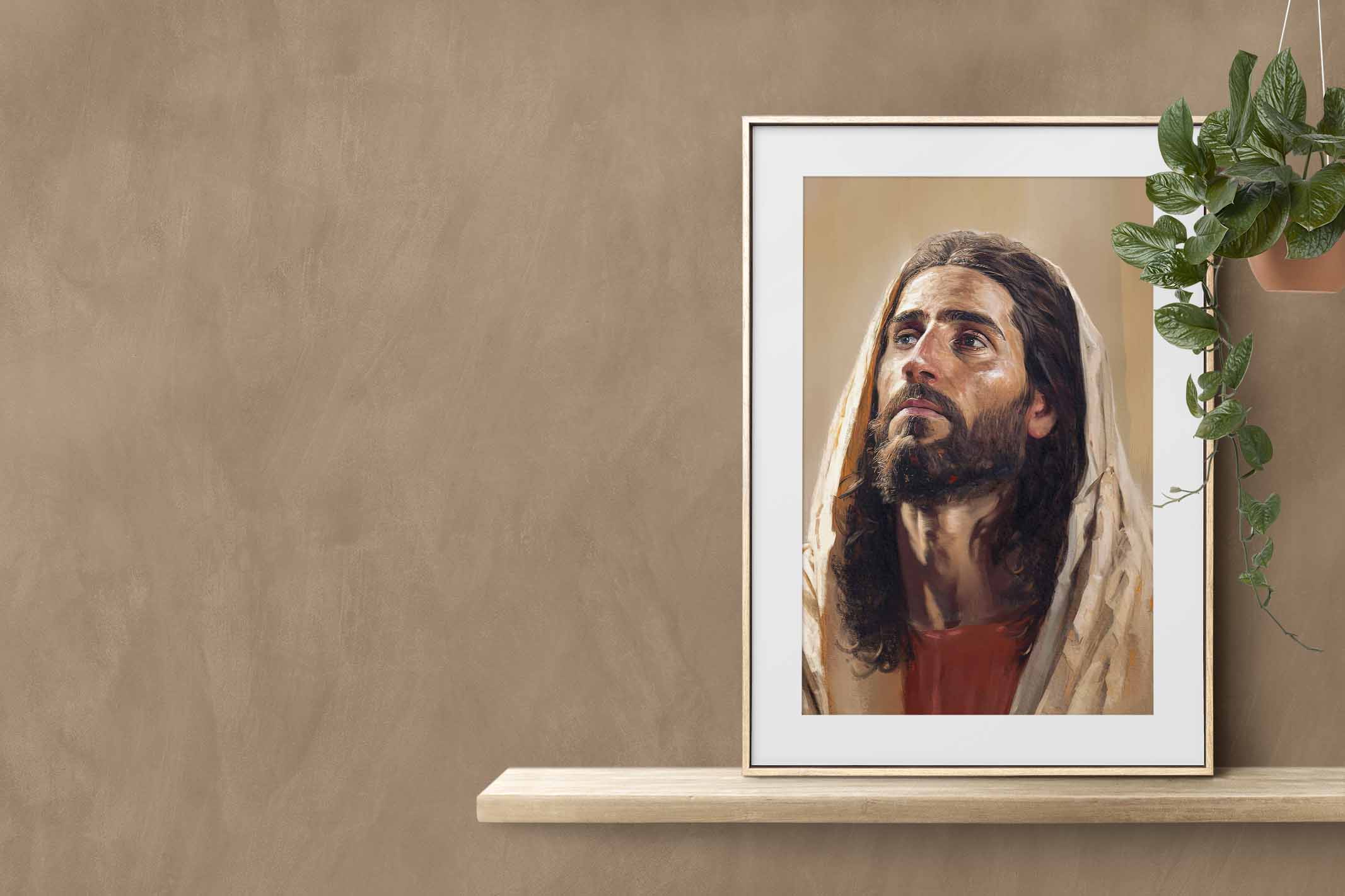 Jesus 4, Great digital painting, in Oil Painting, Alla Prima, Impasto style