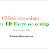 Chimie organique - Cours - TD - Exercices corrigés