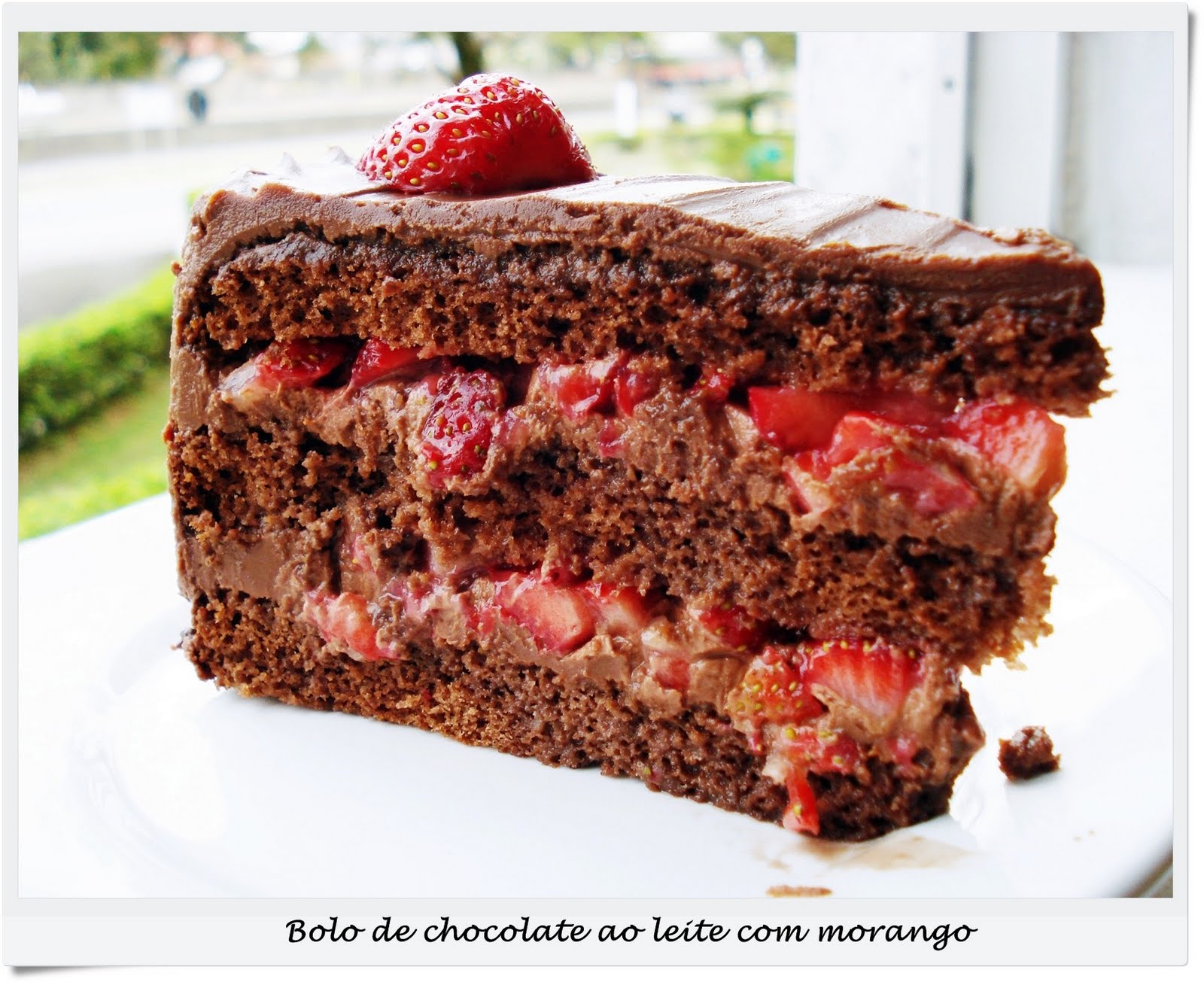 Torta de Morango com Chocolate Tortas e bolos > Receitas de Torta 