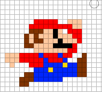 Minecraft Pixel Art Templates Mario Pixel Art