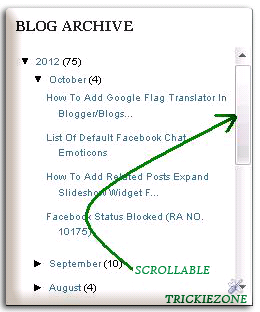 How to Change Your Blog Archive into Scrollable Blog Archive (Blogger Widget)