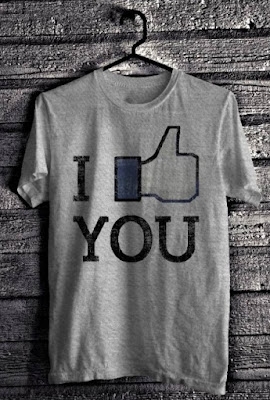Desain Kaos T-Shirt Facebook I Like You
