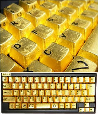 Gold Plated Keyboard
