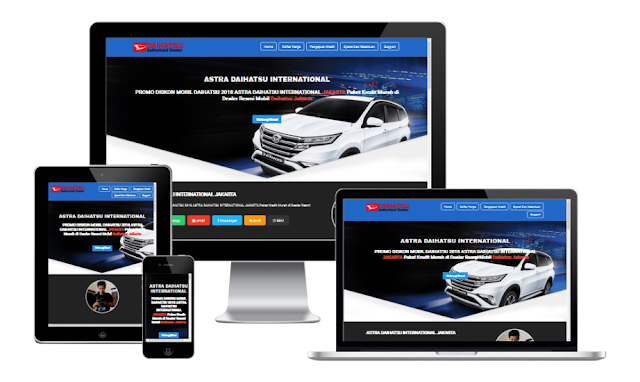 Template Landing Page Sales Mobil