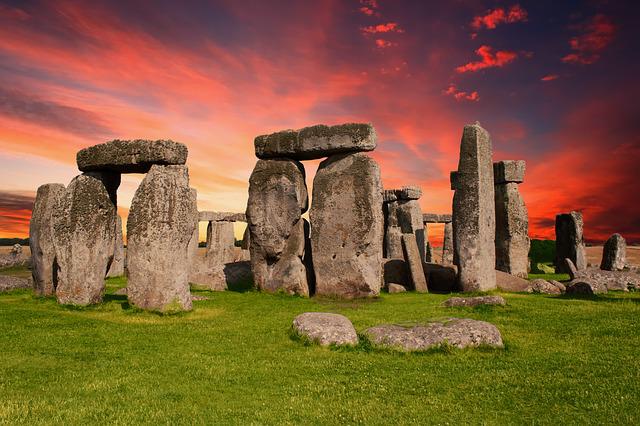 Stonehenge, a World Heritage Prehistoric Site in the UK