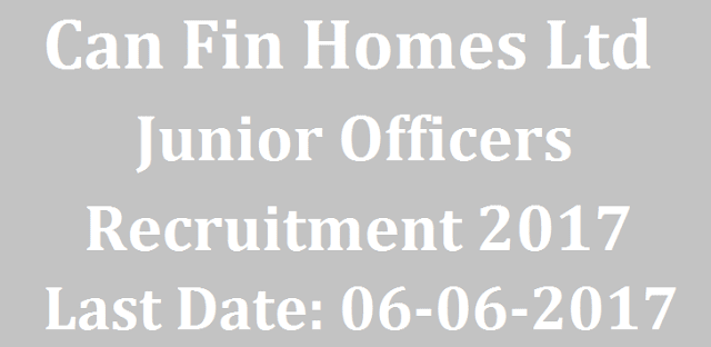 latest jobs, All India Jobs, Bank jobs, Junior officer, Can Fin Homes Ltd, Recruitments