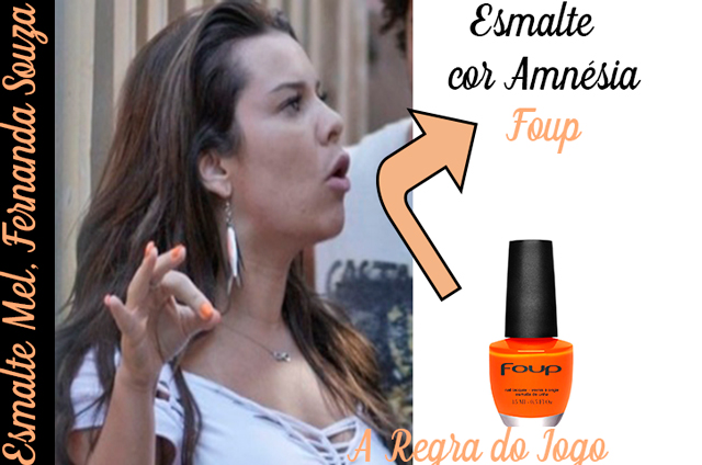 Descubra o esmalte da Fernanda Souza, a Mel em A Regra do Jogo - foto: TV Globo