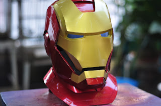 proses pembuatan replika helm iron man 3 custompaint