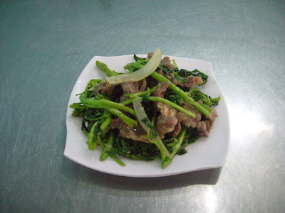 Bò xào cải son