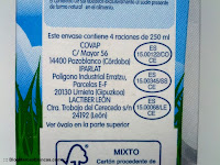 Diferentes fabricantes de la leche semidesnatada sin lactosa Hacendado de Mercadona.