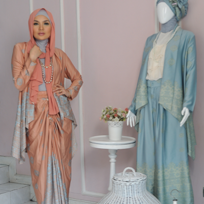 In love with songket  Baju  sanding 